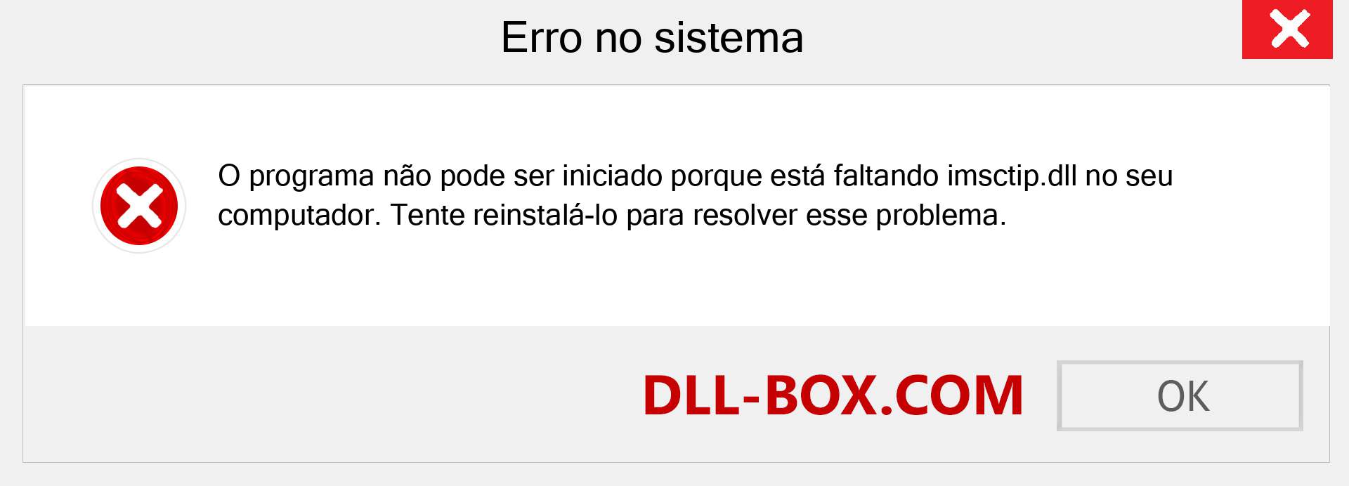 Arquivo imsctip.dll ausente ?. Download para Windows 7, 8, 10 - Correção de erro ausente imsctip dll no Windows, fotos, imagens